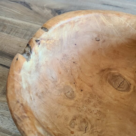 Hand carved wooden ladle. Natural wood. 15 1/4''long. Rustic decor. Farm house. - Picture 3 of 12